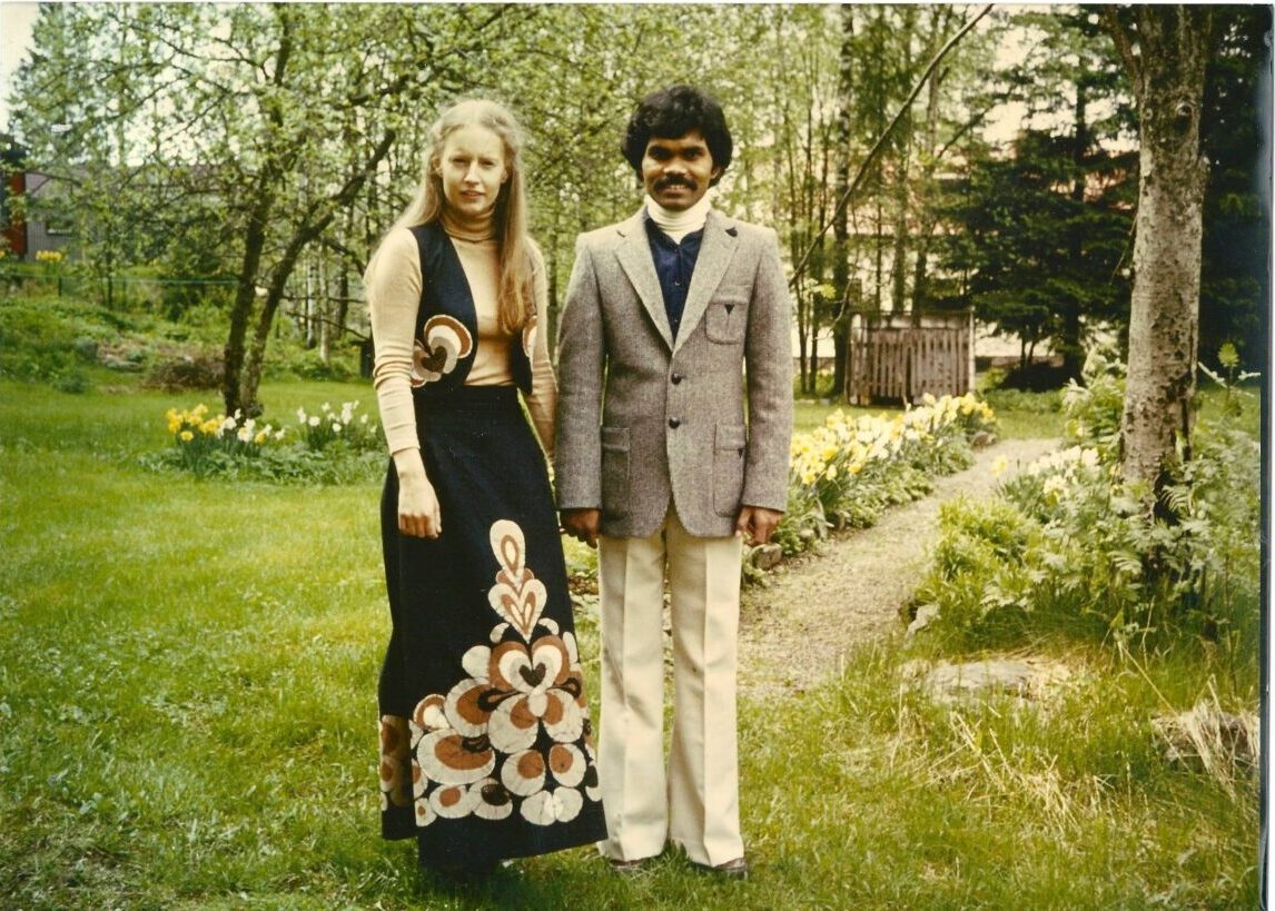 Pradyumna Kumar "PK" Mahanandia with his wife Charlotte "Lotte" Von Schedvin