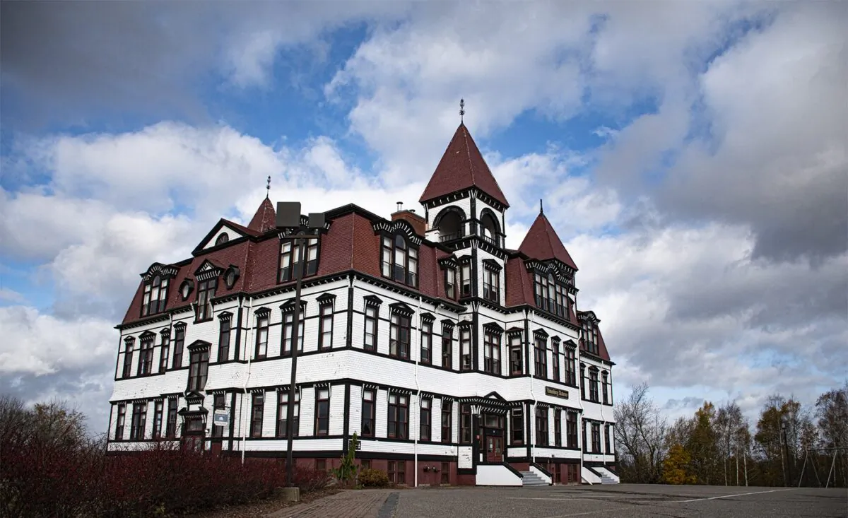 Lunenburg Academy is shown in a handout photo. A scenic town on Nova Scotia’s South Shore is looking to sell a prominent schoolhouse designated as a National Historic Site, because it can’t afford its upkeep. (The Canadian Press/HO-Lunenburg Academy Foundation) 