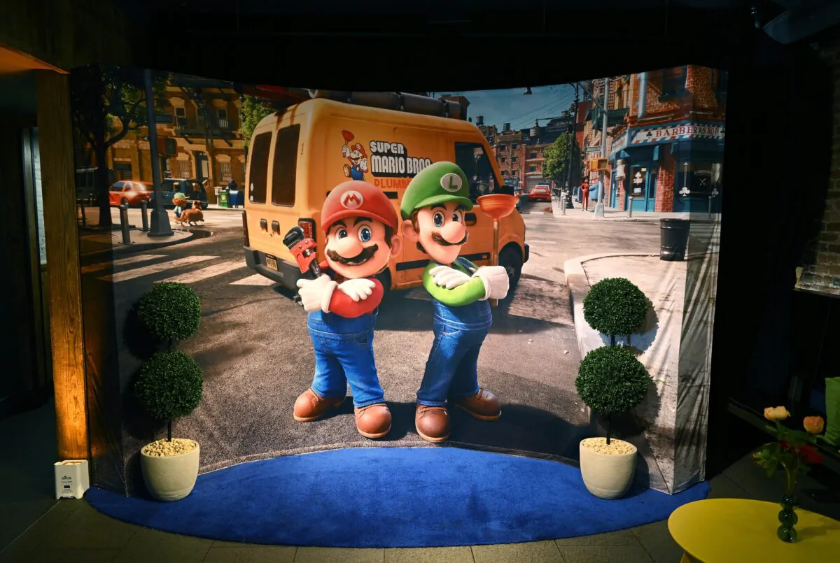 A general view of atmosphere as Nintendo, Illumination Entertainment, and Universal Pictures presents THE SUPER MARIO BROS. MOVIE Shake Shack Kickoff Event at Shake Shack in Brooklyn, New York, on March 30, 2023. (Noam Galai/Getty Images for Nintendo, Illumination Entertainment, and Universal Pictures)
