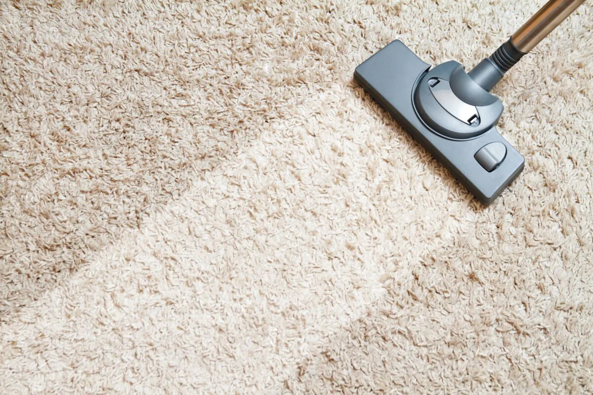 Be sure to test the carpet or fabric for color fastness in an inconspicuous place first (in a closet or behind the sofa) so you will know exactly how it reacts with your specific carpet. (perfectlab/Shutterstock)