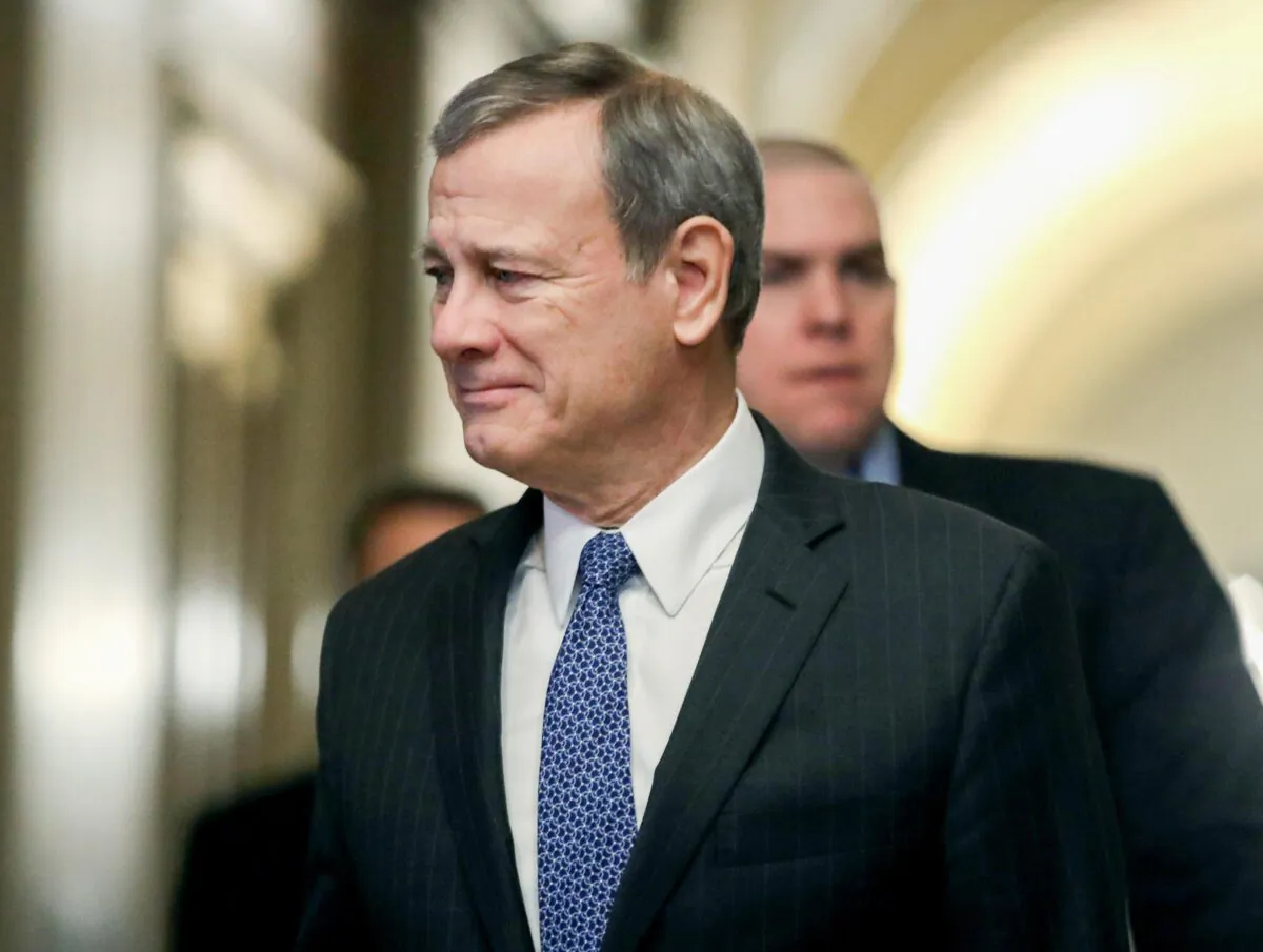 U.S. Supreme Court Justice John Roberts in Washington on Jan. 31, 2020. (Mark Wilson/Getty Images)
