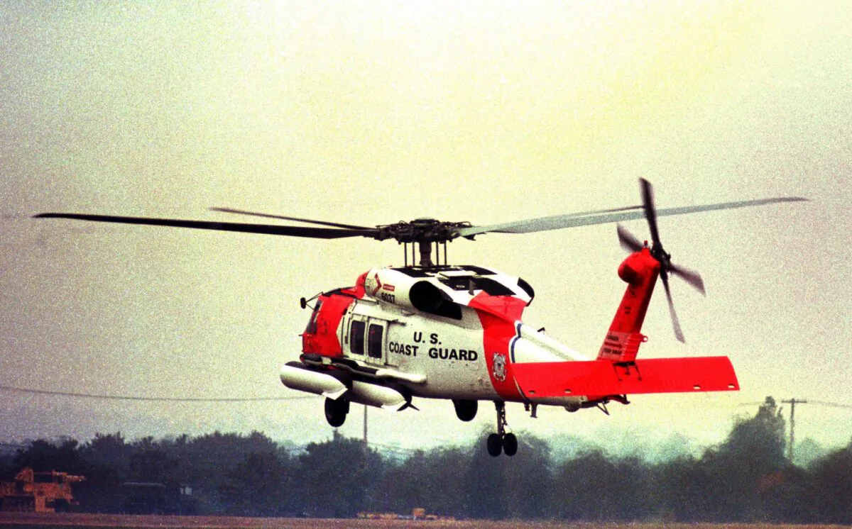 U.S. Coast Guard helicopter in a file photo. (John Mottern/AFP via Getty Images)