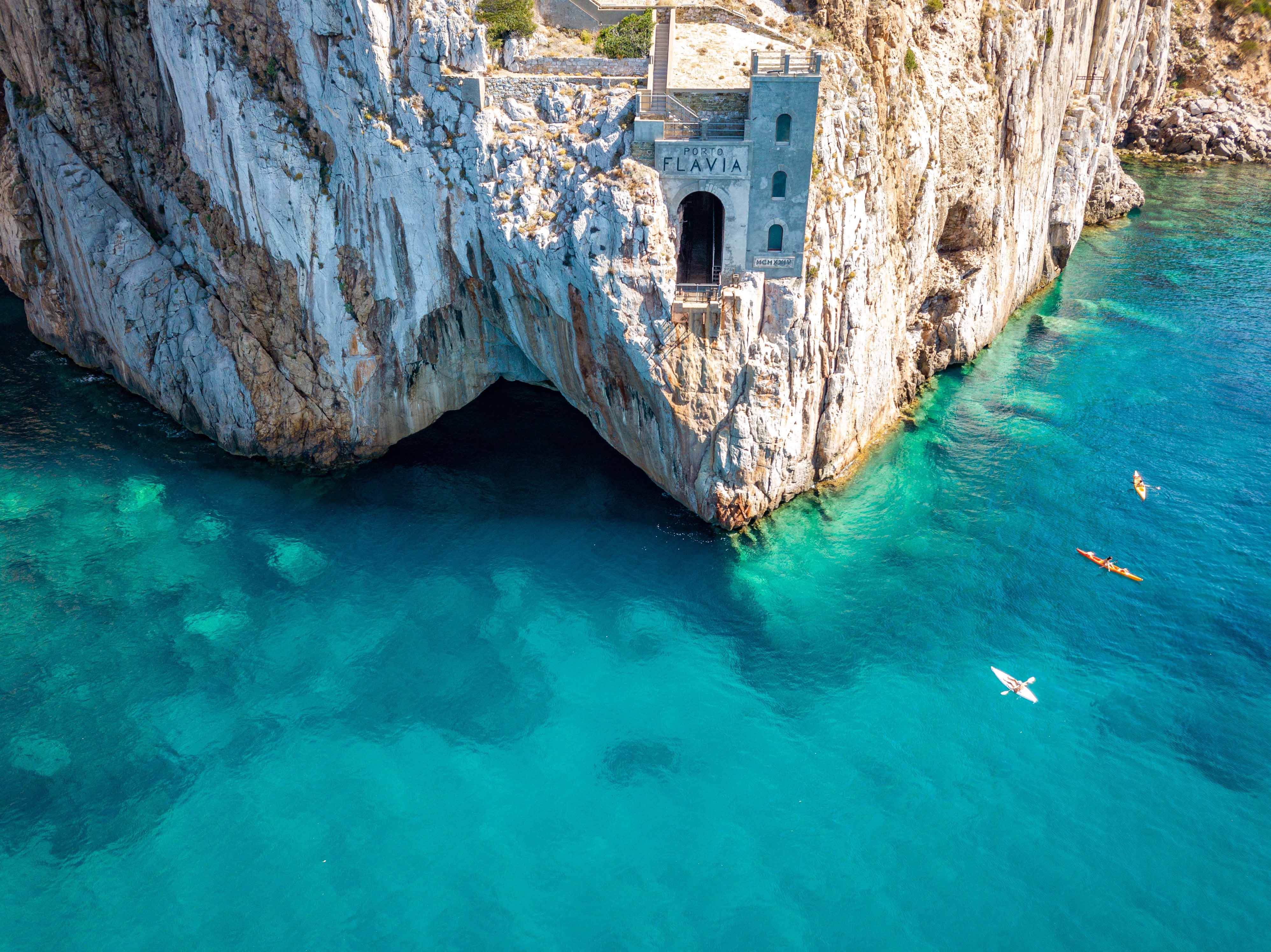 This Abandoned Port Was Built Dangerously In The Side Of A Cliff In This Abandoned Port Was Built Dangerously In The Side Of A Cliff In