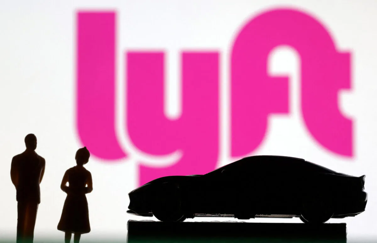 Lyft logo in an illustration taken on June 27, 2022. (Dado Ruvic/Illustration/Reuters)