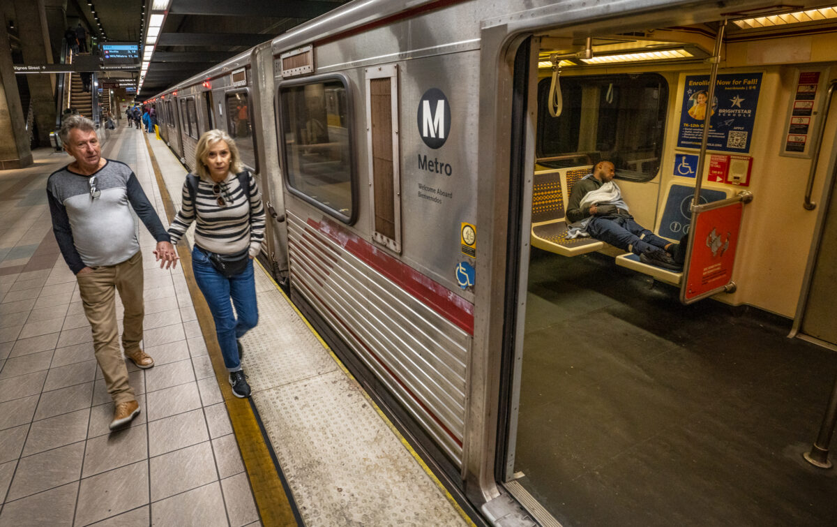 NextImg:Crime, Drugs, and Homelessness Plague Los Angeles Metro Trains, Buses