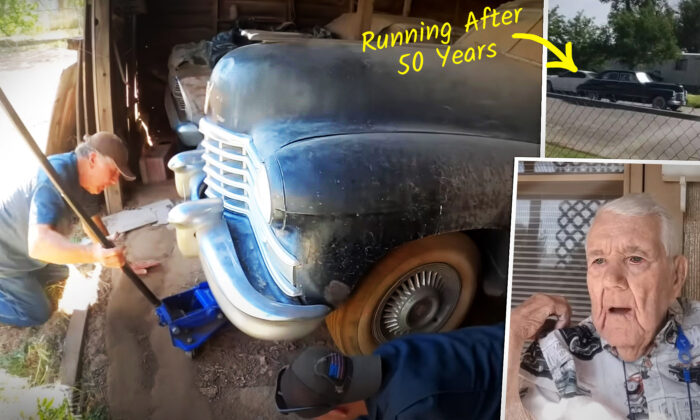 Mechanic Son Fixes 102-Year-Old Dad's '46 Cadillac That Hadn't Run in 50 Years for One Last Drive