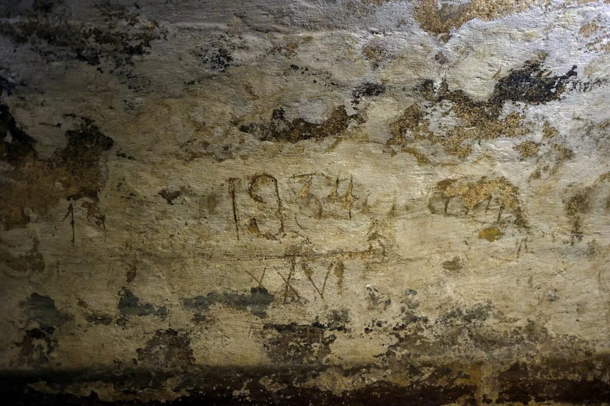 Roman galleries under downtown in Lisbon, Portugal, on April 20, 2023. (Pedro Nunes/Reuters)