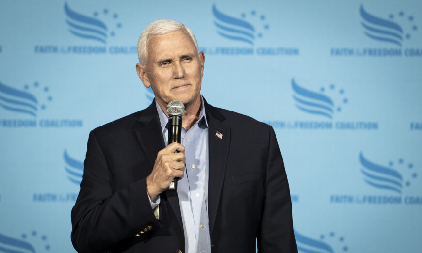 Pence files to run for president.
