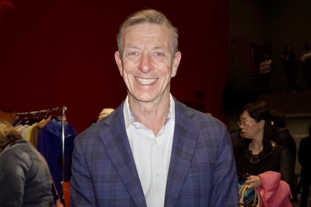 Bruce Kennedy enjoyed Shen Yun's evening show at The Performing Arts Center of Purchase College on April 22, 2023. (Sally Lin/The Epoch Times) 