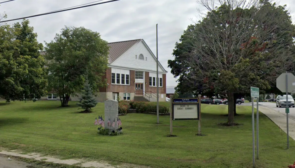 The Alburgh Community Education Center in Alburgh, Vt., in August 2022. (Google Maps/Screenshot via The Epoch Times)