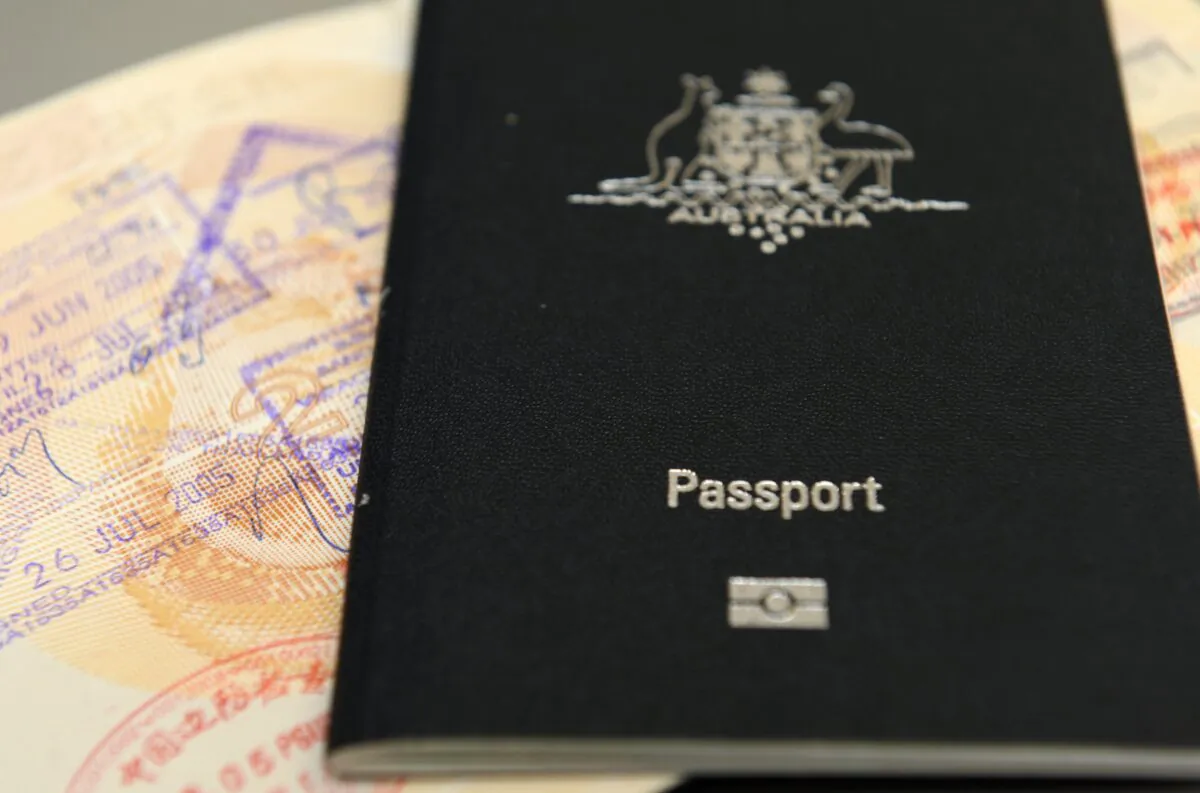 An Australian passport pictured in Brisbane, Australia, on July 25, 2013. (AAP Image/Dan Peled)