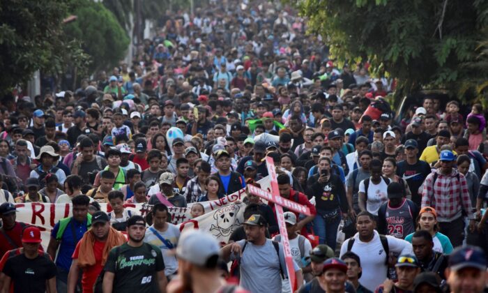 Massive Migrant Caravan Approaching Southern Border