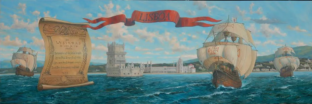 Cover illustration for Canto IV–87 of "The Lusiades." (Public Domain)