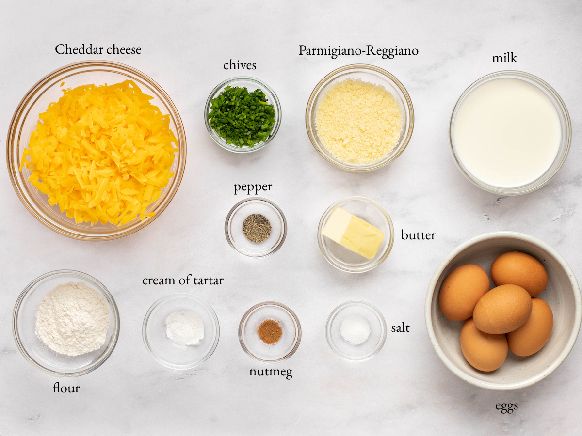 Cheese Soufflé Ingredients