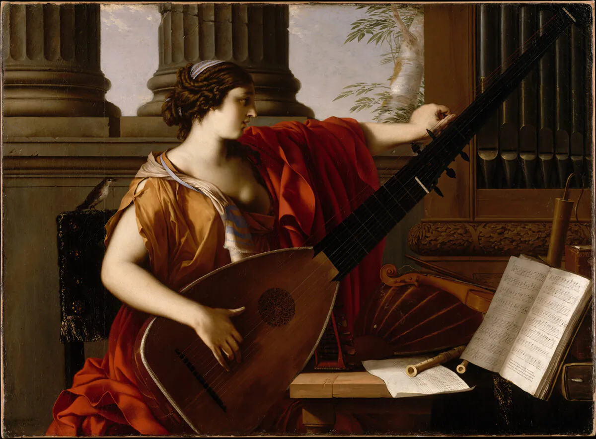 "Allegory of Music," 1649, by Laurent de La Hyre. Oil on canvas. Metropolitan Museum of Art, New York City. (Pubic Domain)