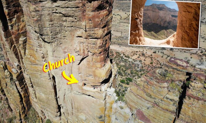 'Climb of Faith' Is Only Way to This Christian Church Carved Into Cliff in Ethiopia Centuries Ago