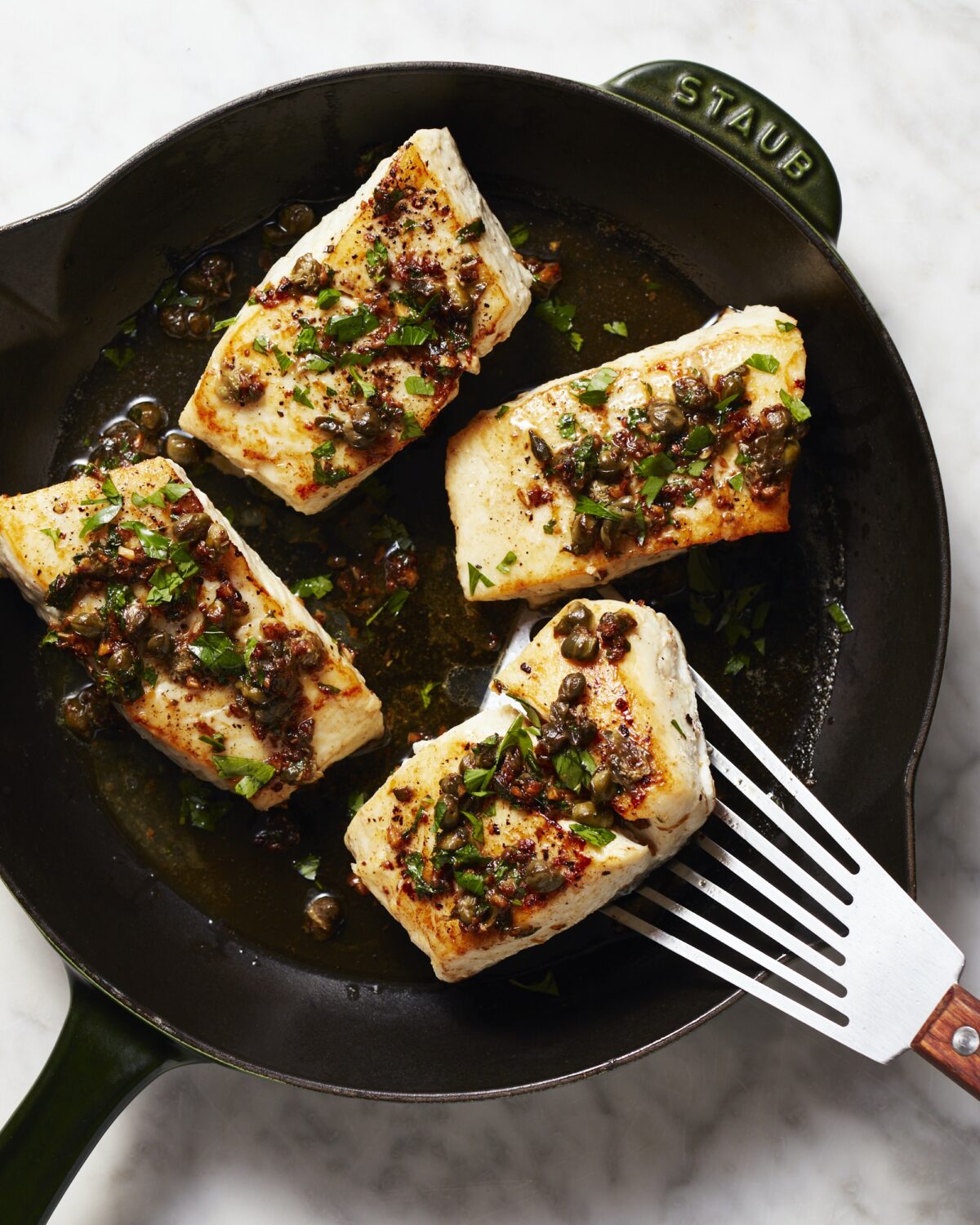 NextImg:This Fancy-Tasting Halibut With Lemon Caper Sauce Comes Together in 30 Minutes