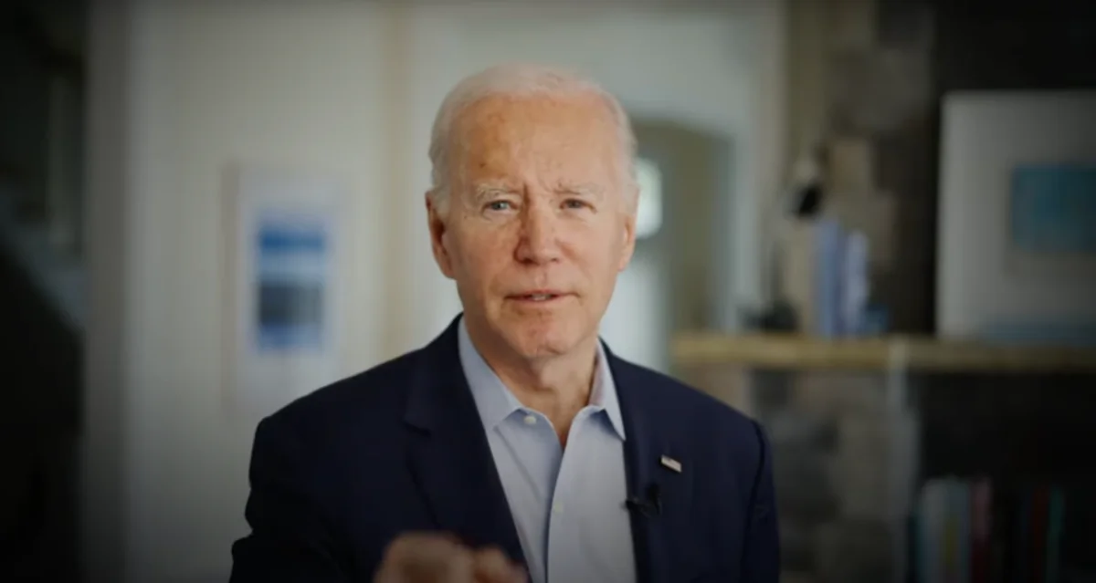 President Joe Biden in a video announcing he is seeking reelection in 2024. (Screenshot via The Epoch Times)