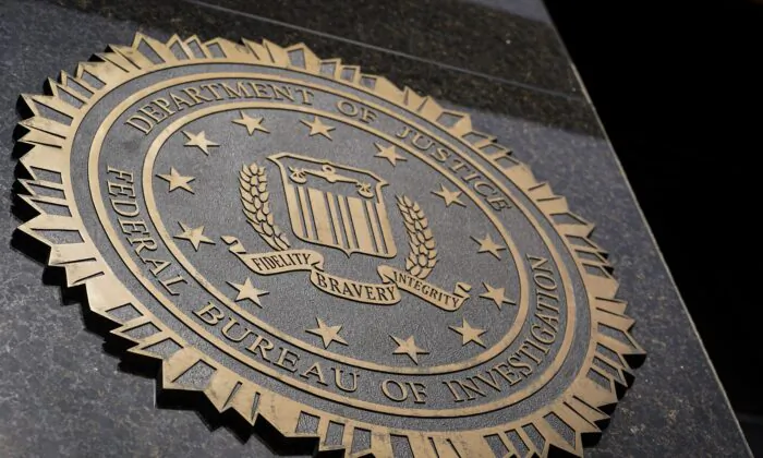 J. Edgar Hoover FBI building in Washington on March 28, 2023. (Madalina Vasiliu/The Epoch Times)