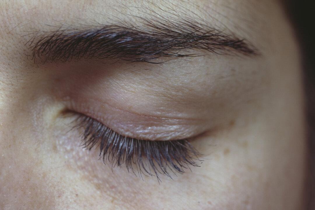A close-up of a closed eye. (Archive Photos/Getty Images)