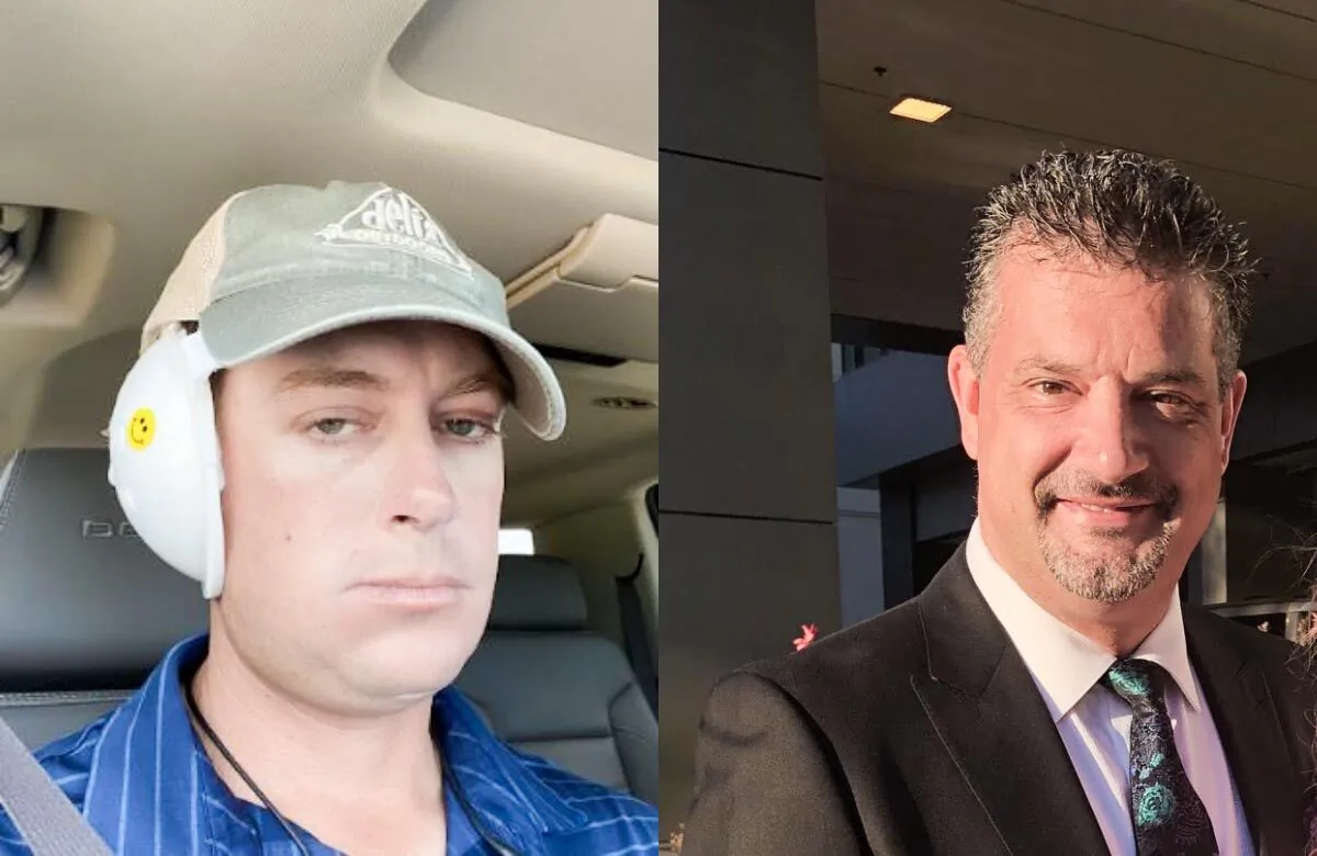 Cody Flint, left, and Dr. Joel Wallskog in file images. (Courtesy of Cody Flint and Dr. Joel Wallskog)