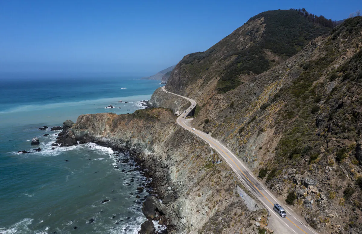 California Highway 1, shown here in 2021, hugs the coastline near Big Sur’s Limekiln State Park. (Brian van der Brug/Los Angeles Times/TNS)