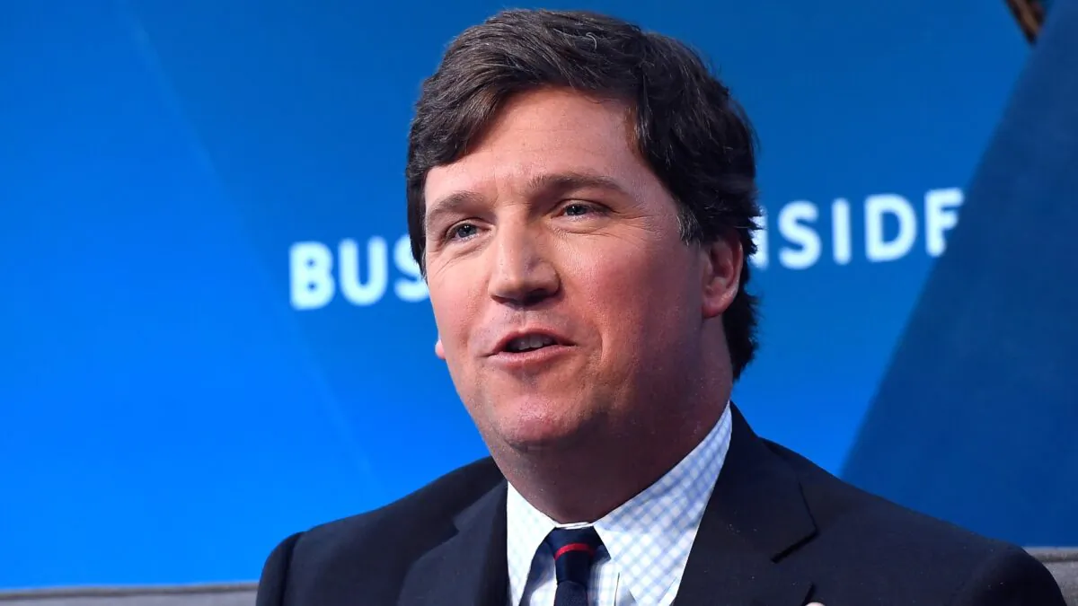 Tucker Carlson speaks at Time Warner Center in N.Y.C., on Nov. 29, 2017. (Roy Rochlin/Getty Images)