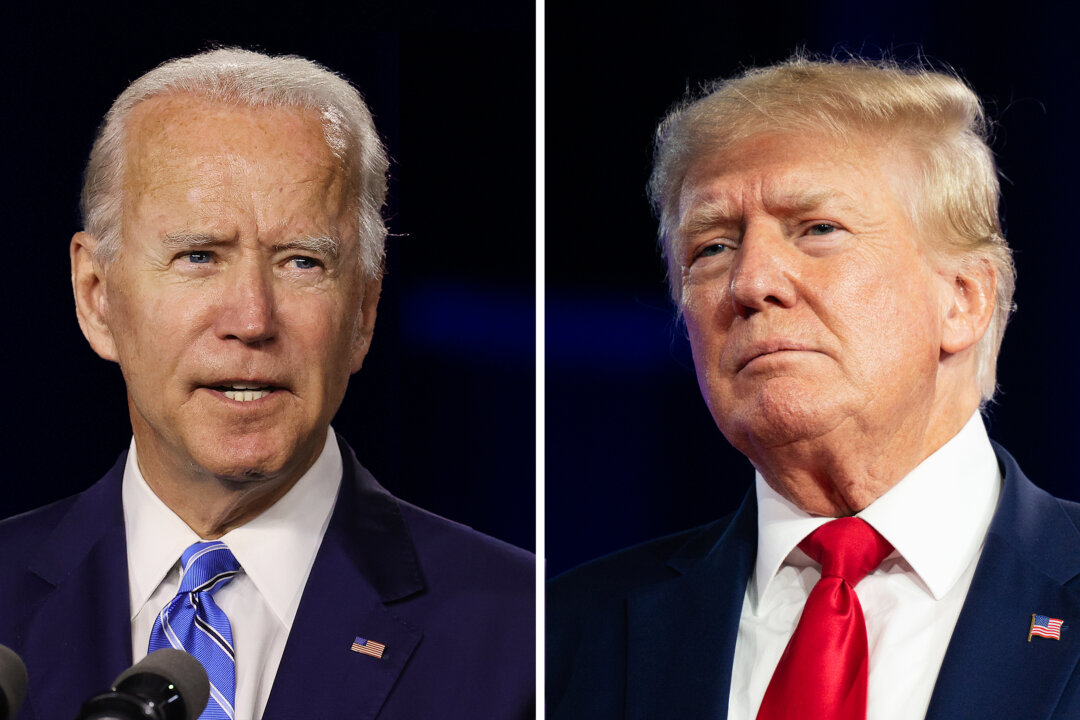 Joe Biden (L) and Donald Trump. (Illustration by The Epoch Times/Getty Images)