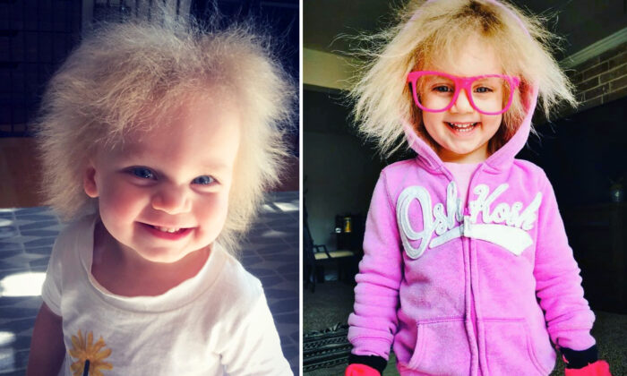 Adorable Girl With the Nickname 'Baby Einstein 2.0' Has Blonde Hair That Grows in Multiple Directions