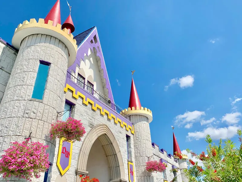 The castle, which was built and designed by Earl Clark himself, serves as the entrance to Dutch Wonderland. (Courtesy of Dutch Wonderland)