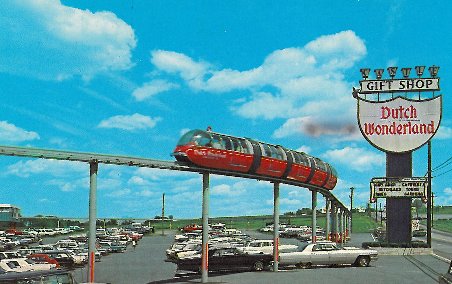 Postcard With Monorail