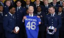 Biden Awards Football Trophy to Air Force Academy