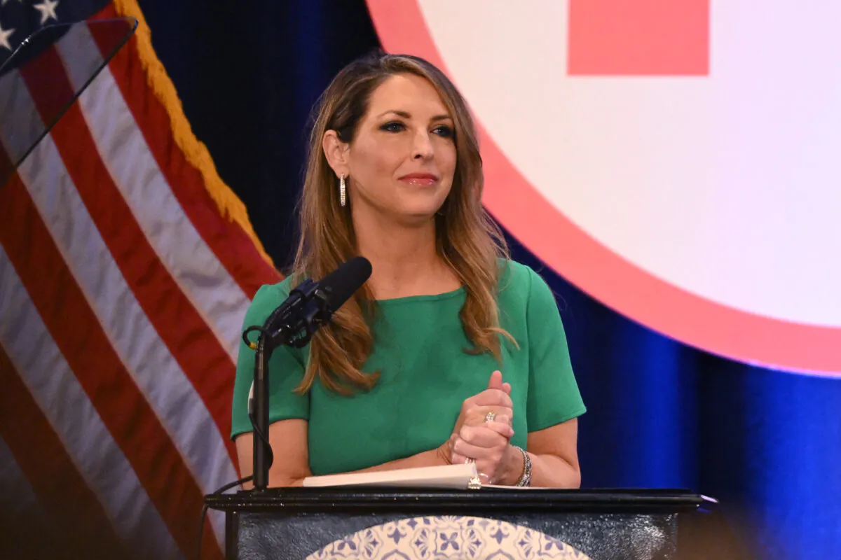 Ronna McDaniel, chairwoman of the Republican National Committee, in Dana Point, Calif., on Jan. 27, 2023. (Patrick T. Fallon/AFP via Getty Images)