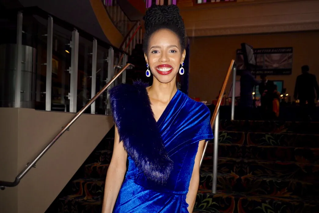 LaQuisha Hall at the Shen Yun Performing Arts performance at The Hippodrome Theatre on April 30, 2023. (Sherry Dong/The Epoch Times)