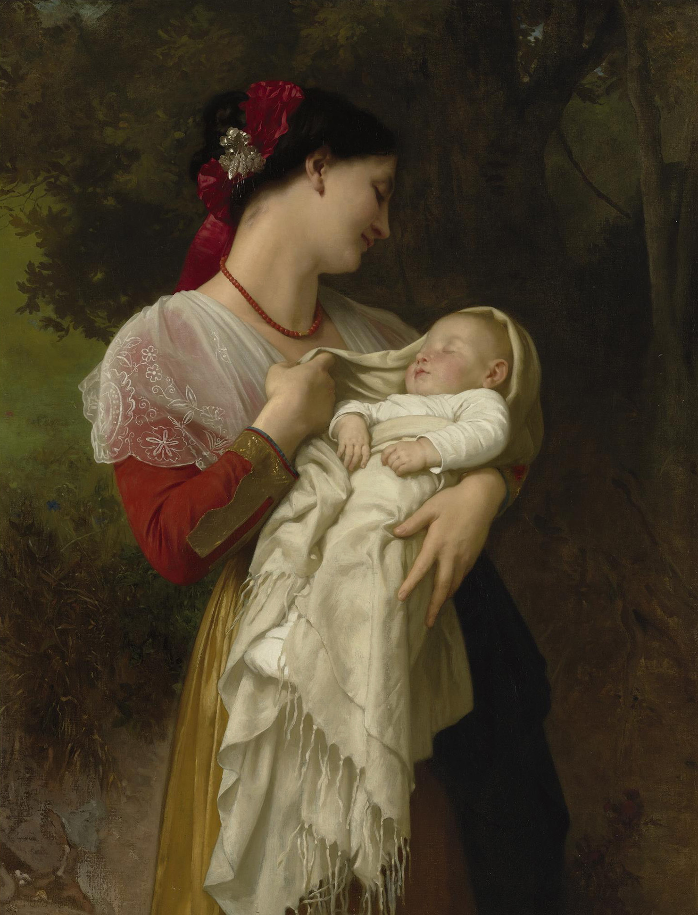 "Maternal Admiration" by Bouguereau