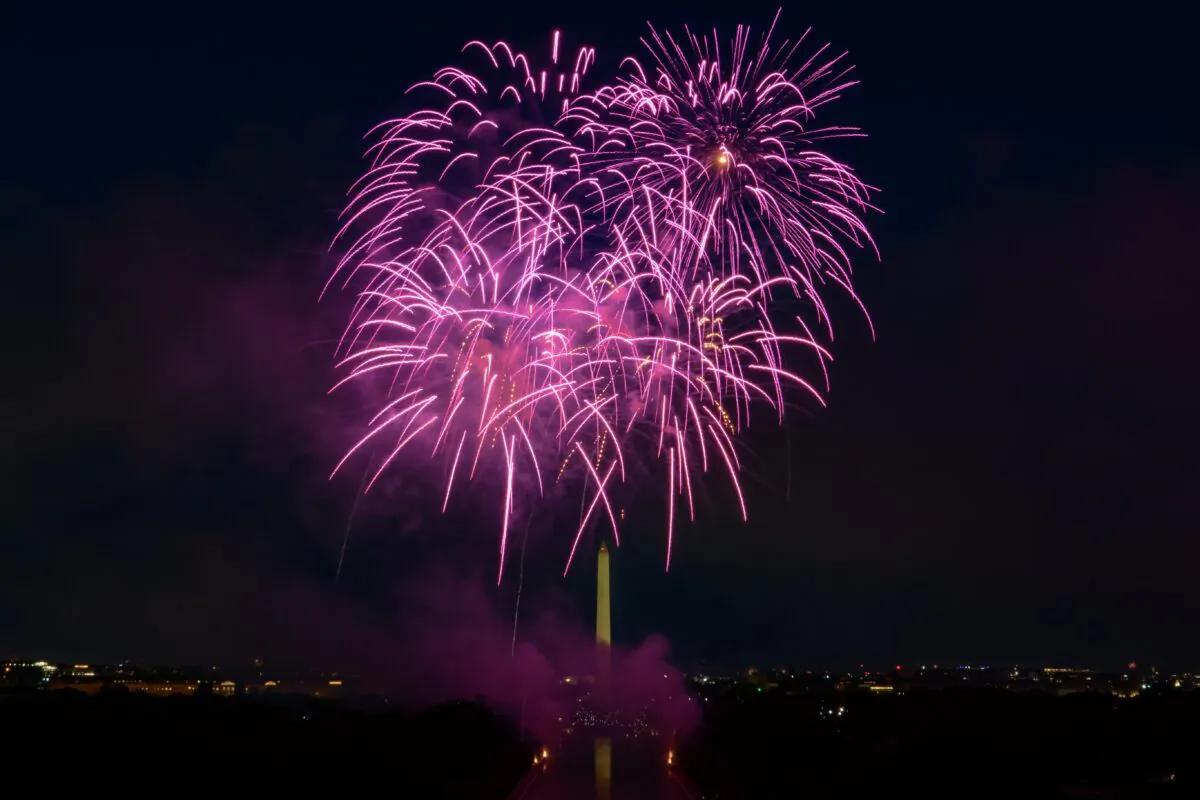 The National Park Service hosts an outstanding July Fourth fireworks extravaganza every year in Washington, D.C.  (Courtesy of U.S. National Park Service)