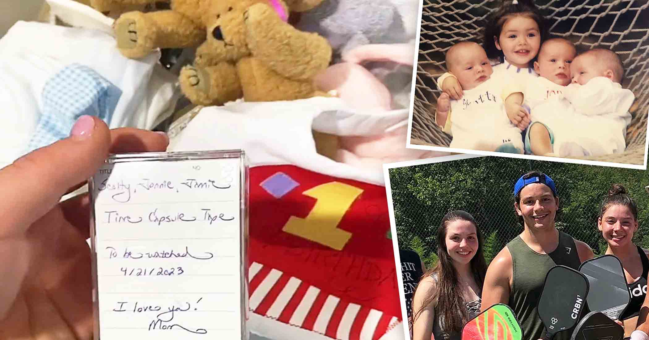 NextImg:Triplets open time capsule saved until they turned 25, here’s the treasure they found inside