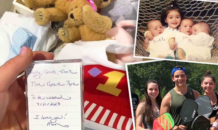 Triplets Open Time Capsule Saved Until They Turned 25, Here's the Treasure They Found Inside