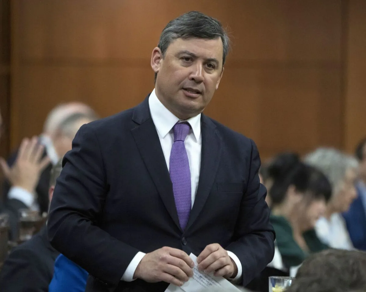 Conservative MP Michael Chong rises during question period on Parliament Hill in Ottawa March 21, 2023. (Adrian Wyld/The Canadian Press)