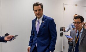 Woman charged for throwing drink at Rep. Matt Gaetz.