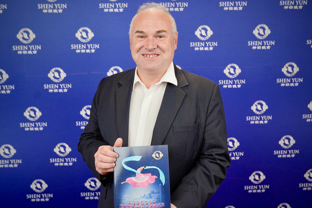 ACT Legislation Member Andrew Braddock at the Shen Yun Performing Arts in Canberra, Australia, on May 2, 2023. (NTD)
