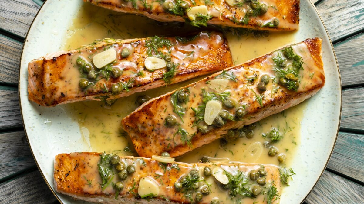 NextImg:Classic Piccata Sauce Is Perfect Match for Salmon