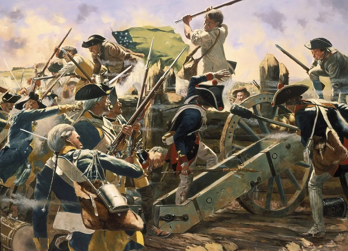 “The Battle of Bennington” by Don Troiani, 2004. (Public Domain)