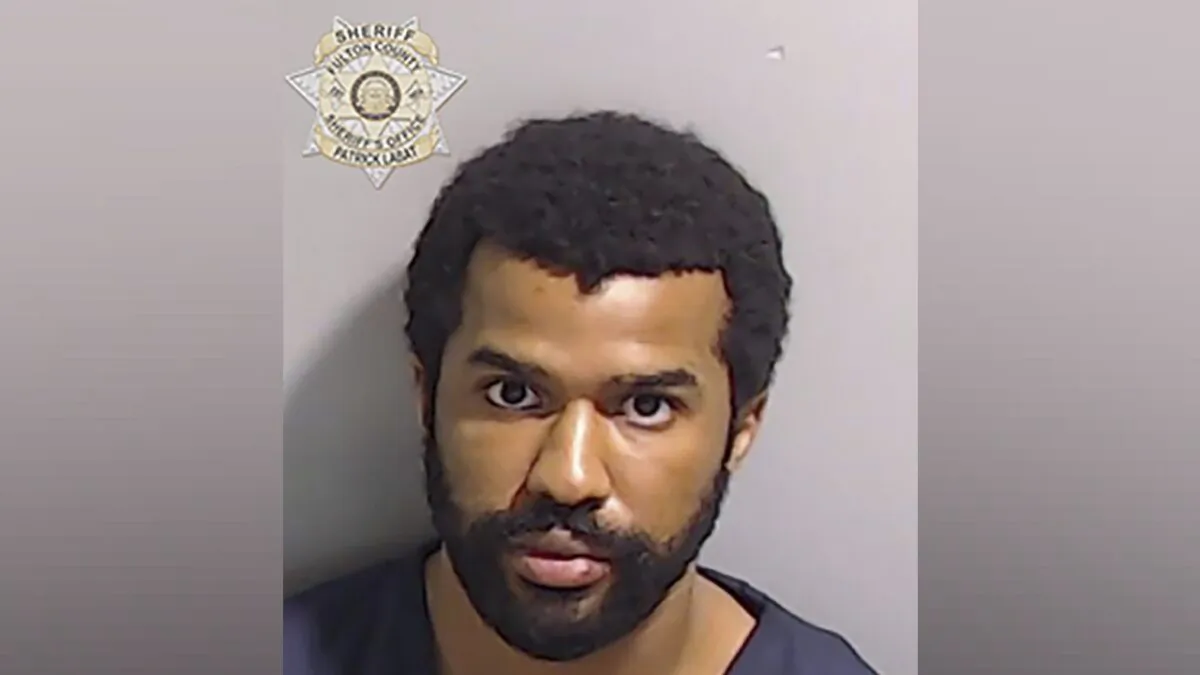 Deion Patterson following his arrest in connection with a mass shooting in Atlanta on May 3, 2023, that left one woman dead and four others wounded. (Fulton County Sheriff’s Office via AP)