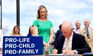 Montana Governor Gianforte approves pro-life laws.