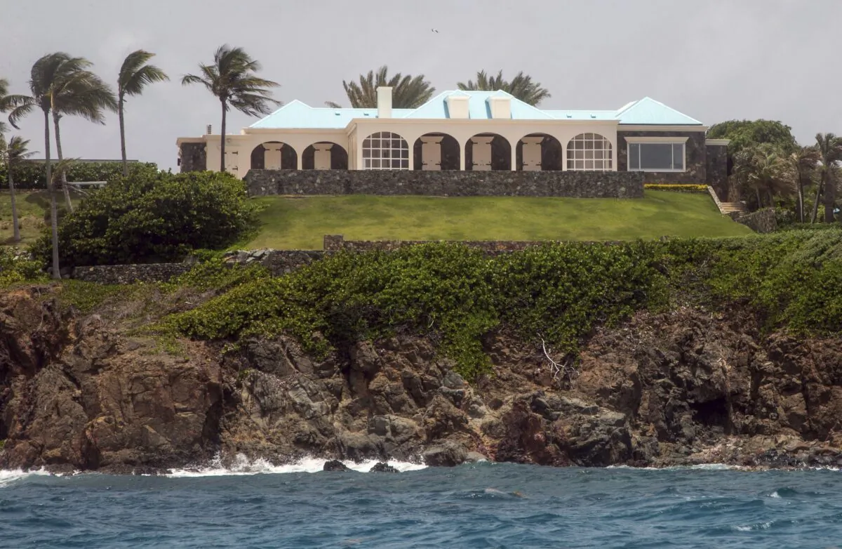 Jeffery Epstein's estate on Little Saint James Island in the U.S. Virgin Islands on July 9, 2019. (Gianfranco Gaglione/AP Photo)