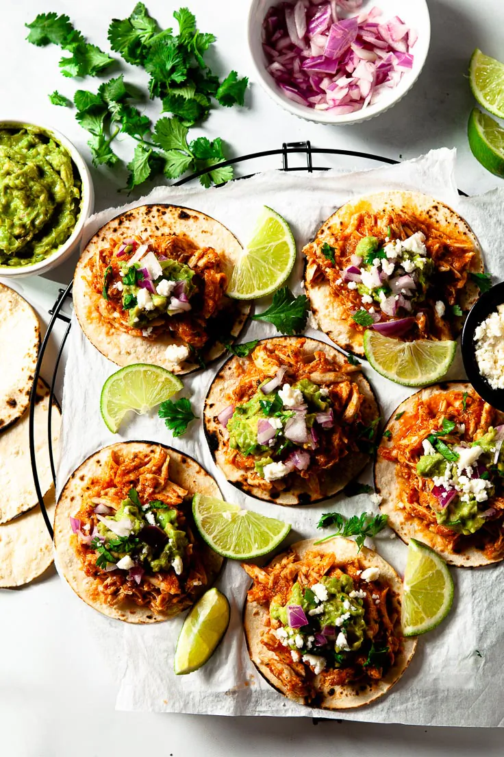 Chicken Tinga Tacos come together in just 30 minutes. (Courtesy of Amy Dong)