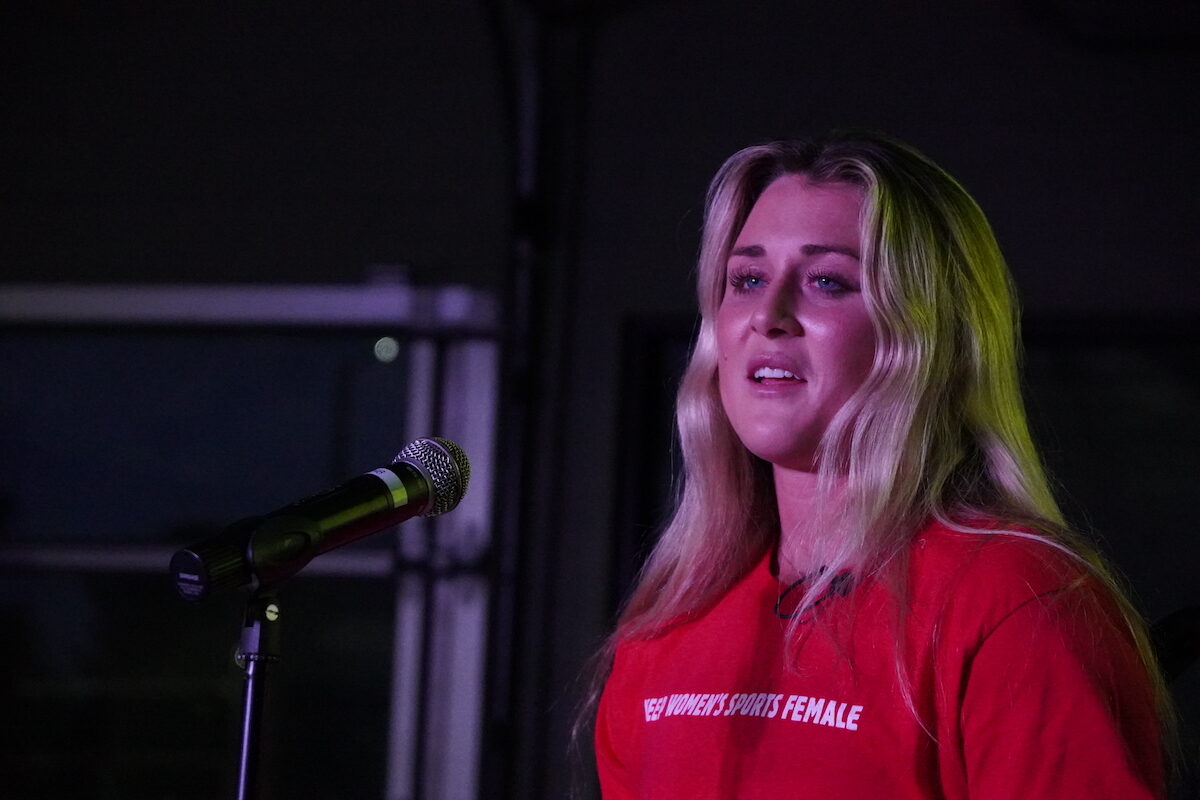 NextImg:Riley Gaines Speaks at Tennessee 'Save Women's Sports' Event