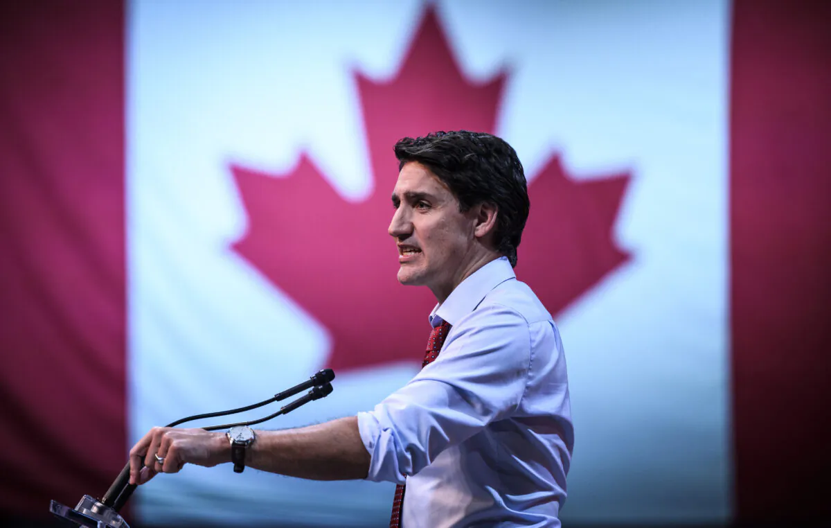 Prime Minister Justin Trudeau makes a keynote address at the 2023 Liberal National Convention in Ottawa on May 4, 2023. (The Canadian Press/Justin Tang)