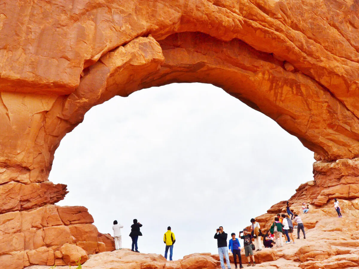At Arches National Park, stone arches are naturally carved into the mountains by years of wind and the elements. (Dreamstime/TNS)